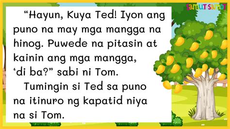 short story tagalog with moral lesson|Maikling Kuwento: Ang Puno ng Mangga .